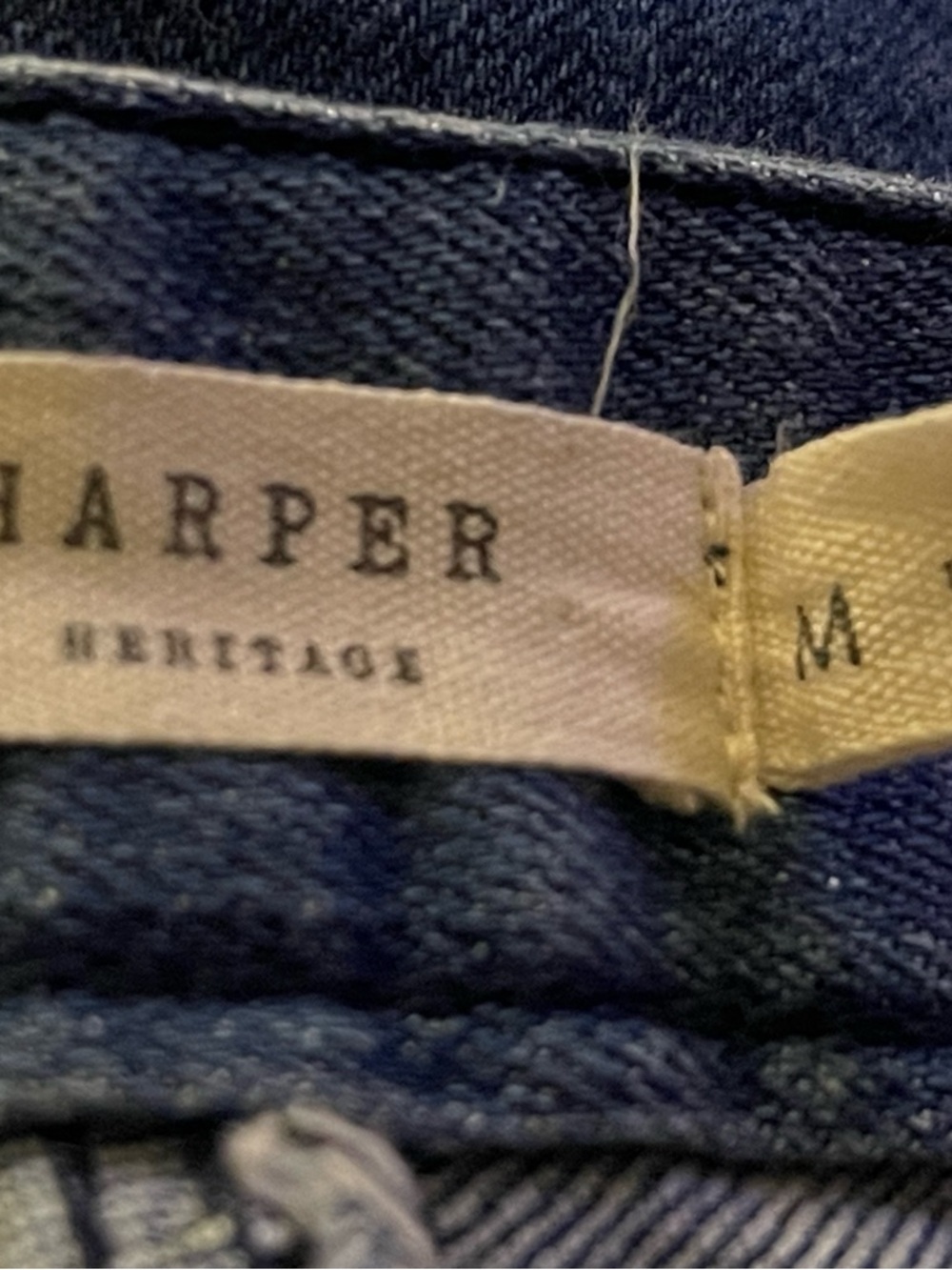Harper Heritage size M denim mini skirt with 4 side button closure - Picture 7 of 7